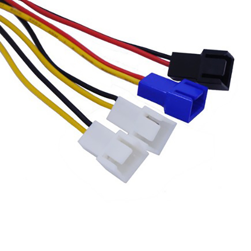 4 PIN MOLEX To 3 Pin Fan Power Cable Adapter Connector For CPU PC Case ...