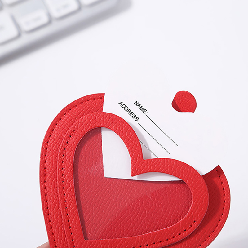 Borsa antiperso bagaglio a mano antiperdita colore PU Peach Heart etichetta valigia controllata forniture da viaggio- Borsa antiperso bagaglio a mano antiperdita colore PU Peach Heart etichetta valigia controllata forniture da viaggio-