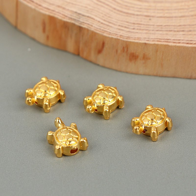 50Pcs Small tortoise middle hole pendant DIY hair ear accessories pendant u 50Pcs Small tortoise middle hole pendant DIY hair ear accessories pendant u