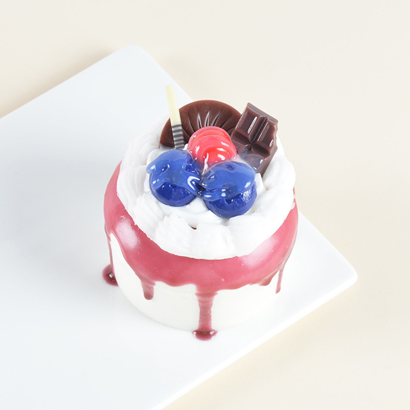 1Pcs Simulation Cream Cake Bread Artificial Fake Mixed Cake Model Kitchen Toy f