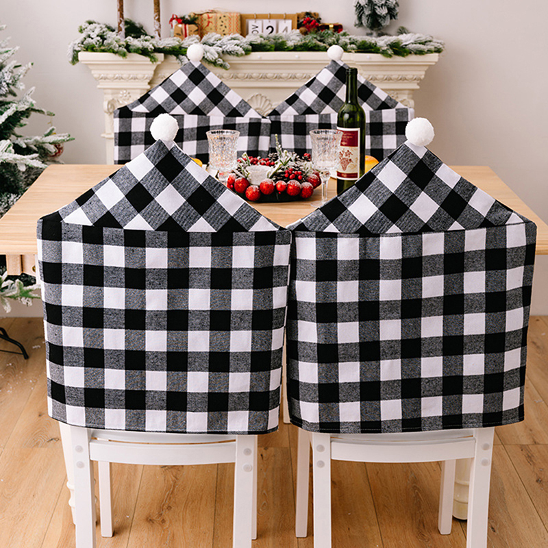 Black and white clearance buffalo plaid chair