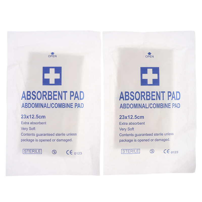 4Pcs Hemostatic Abdominal Pad Medical Nonwoven Wound Care First Aid Suppl F3 eBay