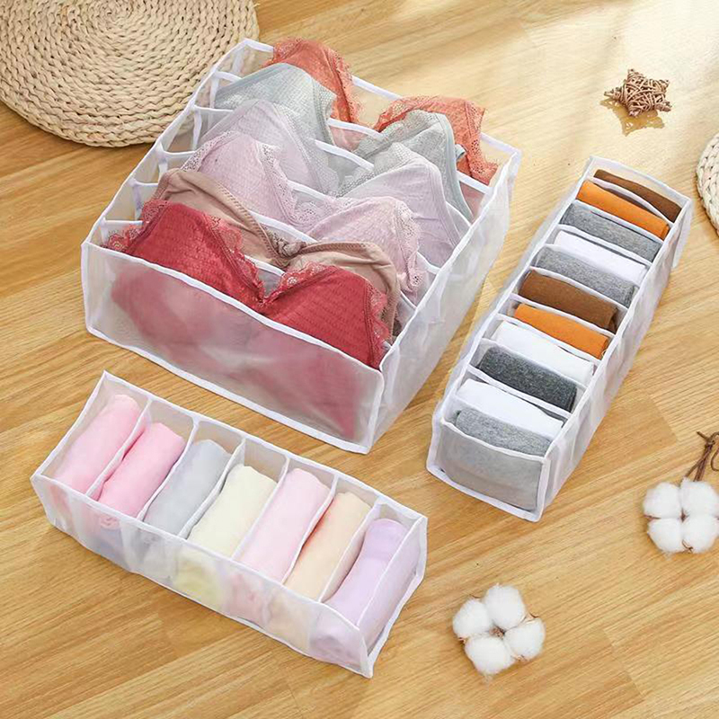 Folding Closet Organizer Panties Socks Storage Boxes Wardrobe Clothes Underw S❤O