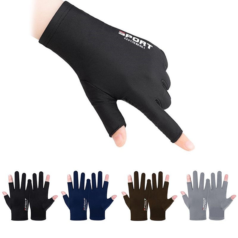 Summer Gloves Men Ice Silk Sun Proction Driving Glove Fishing