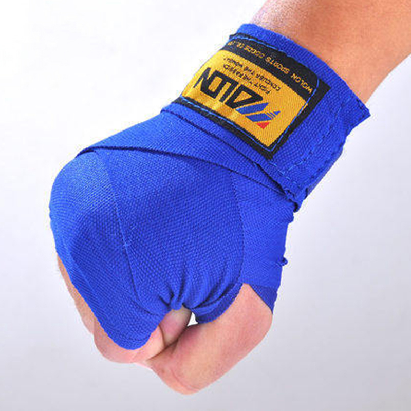 1 par de envolturas de algodón de patada boxeo vendaje para hombre Sanda Taekwondo Muay Thai guantes - Imagen 10 de 15