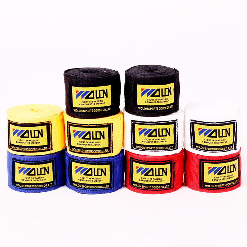 1 par de envolturas de algodón de patada boxeo vendaje para hombre Sanda Taekwondo Muay Thai guantes - Imagen 2 de 15