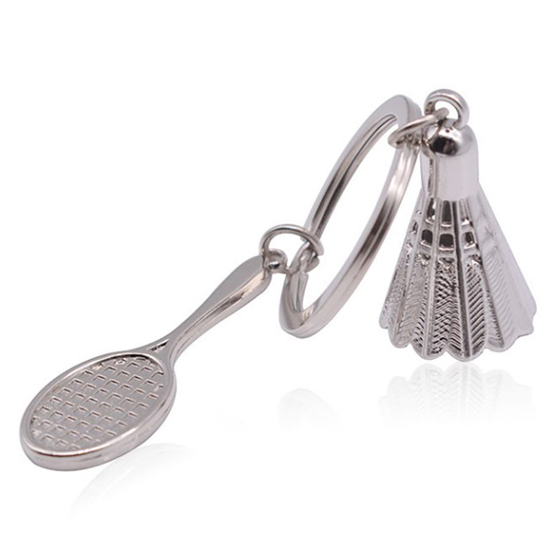Creative gifts accessories Badminton and racket key chain shuttlecock keychain - Picture 5 of 7