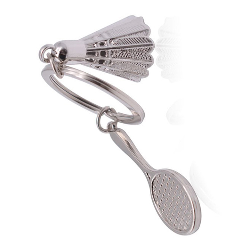Creative gifts accessories Badminton and racket key chain shuttlecock keychain - Picture 4 of 7