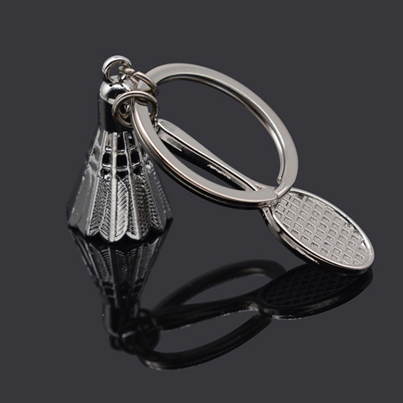 Creative gifts accessories Badminton and racket key chain shuttlecock keychain - Picture 6 of 7
