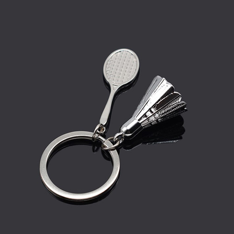 Badminton racket keychain store