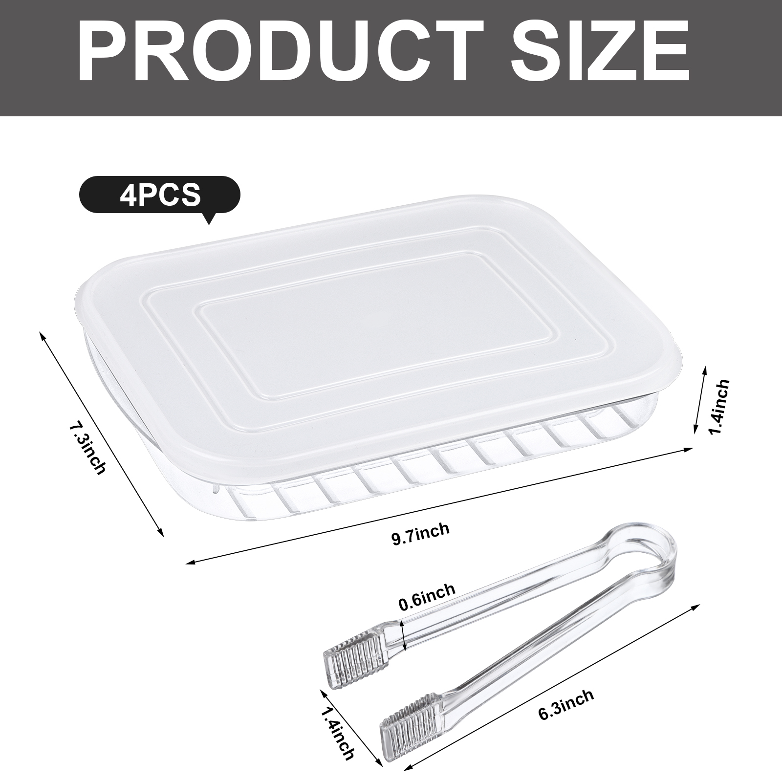 4 paquetes de guardián de tocino para refrigerador contenedor de carne de entrega para refrigerador GF - Imagen 4 de 4