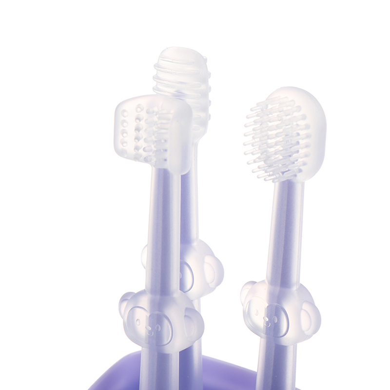 3Pcs Baby Toothbrush Baby Tongue Cleaner for 0-18 Months Toddler Baby Ca7H - Bild 5 von 16