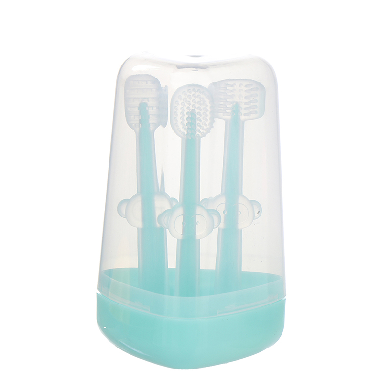 3Pcs Baby Toothbrush Baby Tongue Cleaner for 0-18 Months Toddler Baby Ca7H - Bild 15 von 16