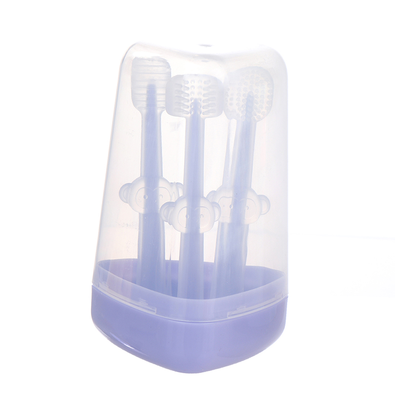 3Pcs Baby Toothbrush Baby Tongue Cleaner for 0-18 Months Toddler Baby Ca7H - Bild 13 von 16