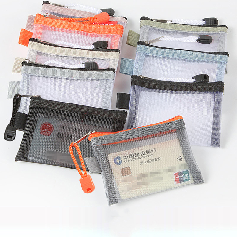 Mini Transparent Nylon Mesh Card Bag Credit Card Organizer Portable Coin Pu ❤LT ZN10247 Mini Transparent Nylon Mesh Card Bag Credit Card Organizer Portable Coin Pu ❤LT ZN10247