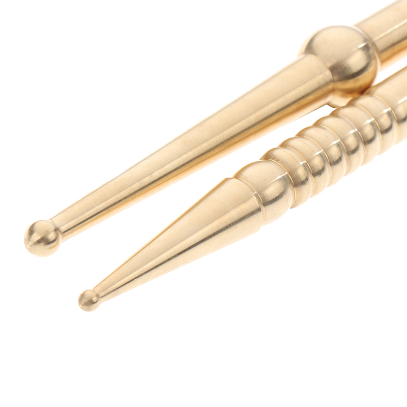 Pure Brass Facial Toolscrapingpen Stick Acupoint Guasha Stick Acupoint Mass ❤OF - Bild 3 von 14