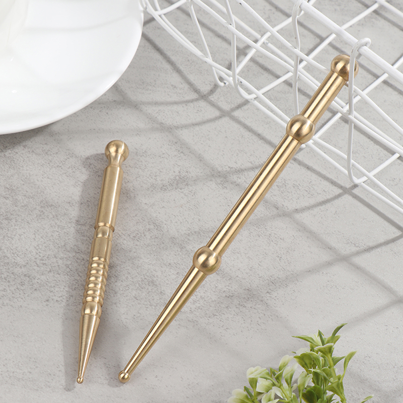 Pure Brass Facial Toolscrapingpen Stick Acupoint Guasha Stick Acupoint Mass ❤OF - Bild 9 von 14