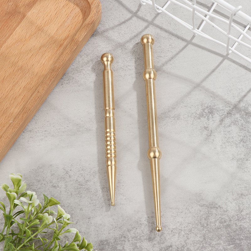 Pure Brass Facial Toolscrapingpen Stick Acupoint Guasha Stick Acupoint Mass ❤OF - Bild 8 von 14