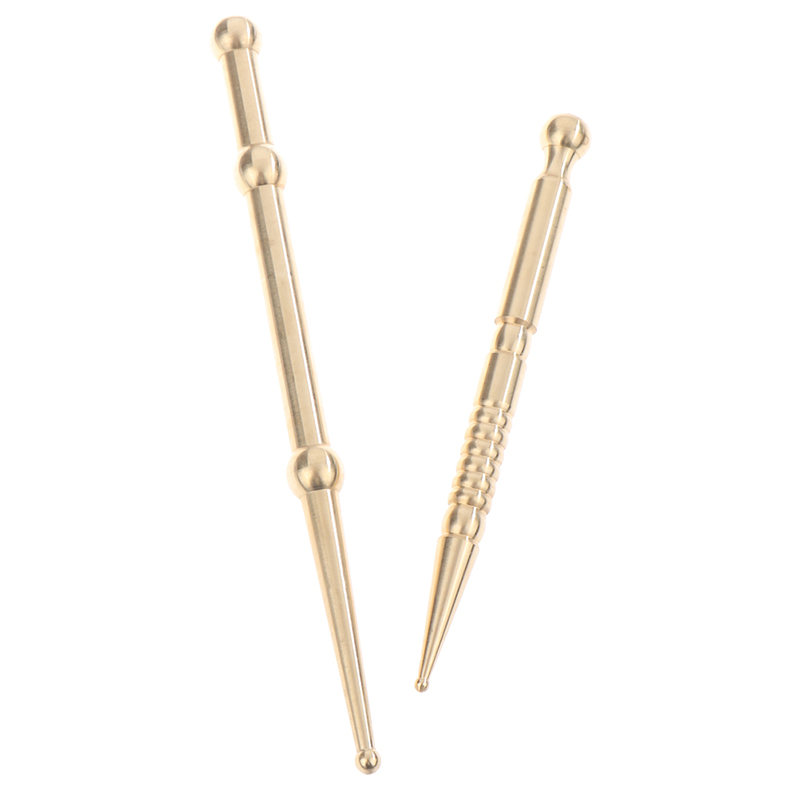 Pure Brass Facial Toolscrapingpen Stick Acupoint Guasha Stick Acupoint Mass ❤OF - Bild 12 von 14