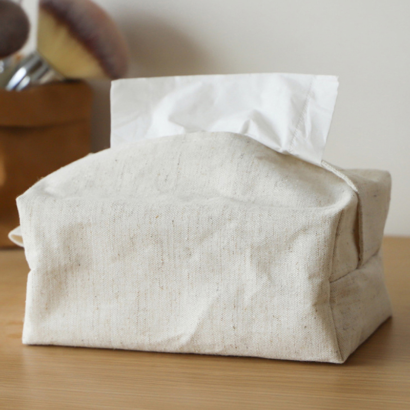 Linen Tissue Case Napkin Holder for Living Room Table Tissue Box Container Home ZN10290