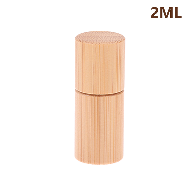 1/2/3/5/10ML Natural Bamboo Wood Roll On Ball Bottle Perfume