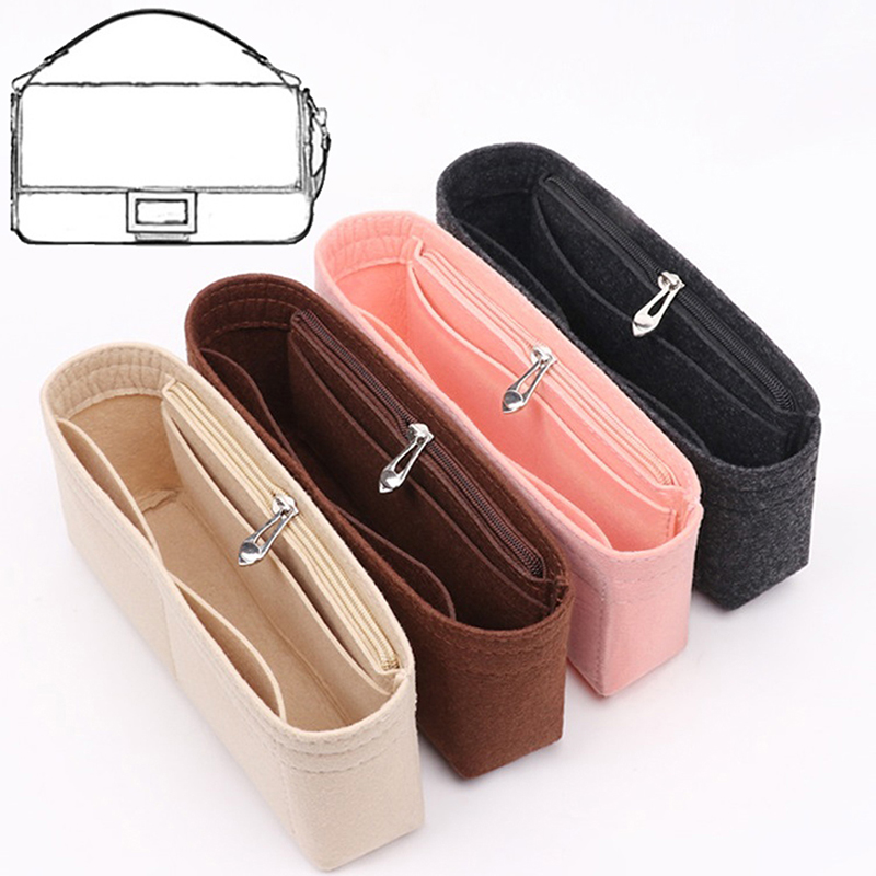 Multi-Pocket Women Insert Bag Felt Fabric Purse Handbag Organizer Bag LinerT AUT - Picture 8 of 24