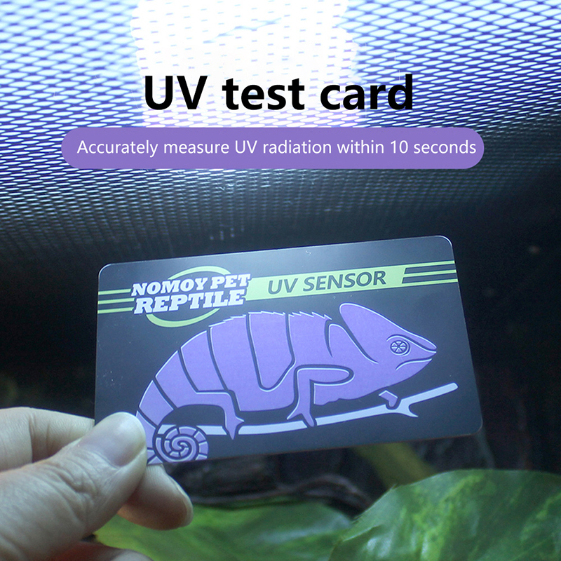 Reptile UVB Light Lamp Bulb Test Card UV Tests Paper Tester Meter Pet Supplies - Imagen 6 de 8