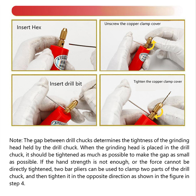 Handheld Miniature Electric Drill Wood Craft Tools Small Electric Grin-ja - Picture 4 of 16