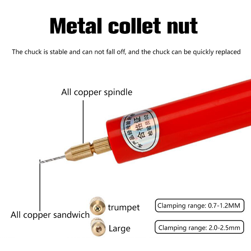 Handheld Miniature Electric Drill Wood Craft Tools Small Electric Grin-ja - Picture 7 of 16