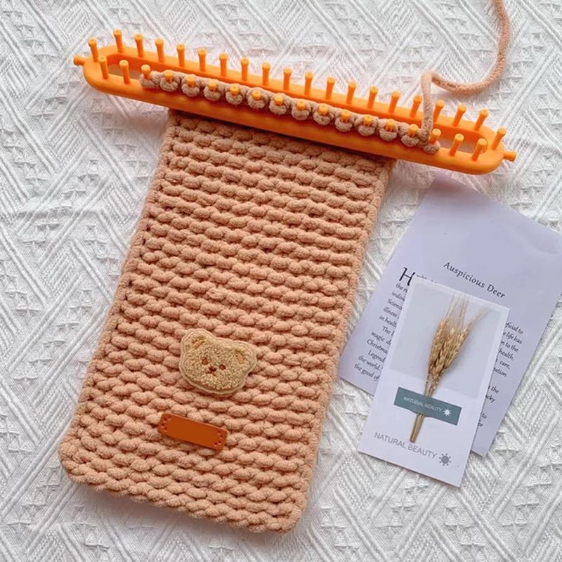 Kopen Weaving Loom Knitting Kit Plastic Pompom Sock Hat Scarf Scarves Maker Plast RODE
