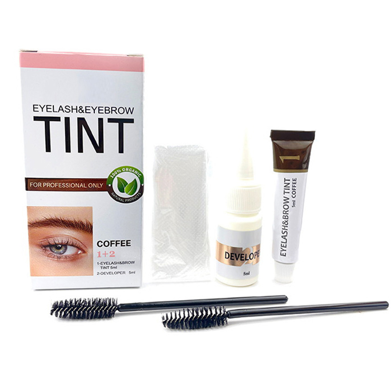 Eyelash & Eyebrow Tint Dye Complete Kit Coffee Brown Black Waterproof Eye Makeup Eyelash & Eyebrow Tint Dye Complete Kit Coffee Brown Black Waterproof Eye Makeup