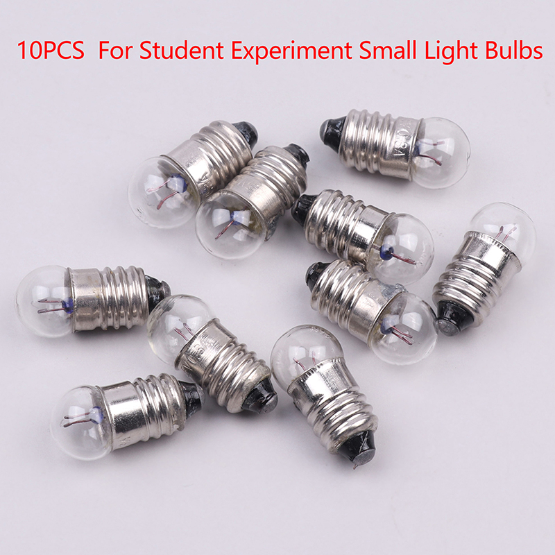 10PCS Miniature Round 0.3A 2.5V Small light cannon for student experiment Bulbs - Picture 11 of 12