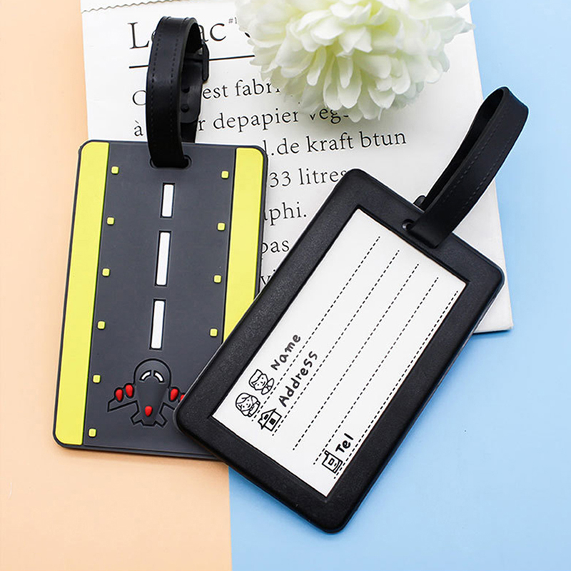 Etichetta bagaglio creativa carino cartone animato piccolo modello aereo imbarco bagaglio T RODE- Etichetta bagaglio creativa carino cartone animato piccolo modello aereo imbarco bagaglio T RODE-