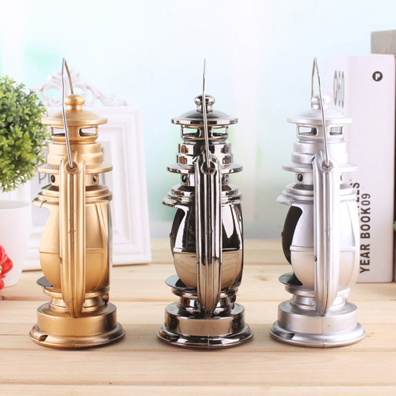 1Pc Retro Kerosene Light Alarm Clock Vintage Alarm Clock Table Clock For H*d* - Picture 4 of 12