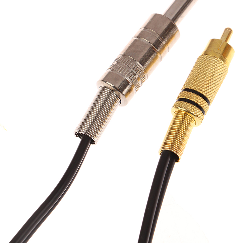 Silicone RCA Clip Cord For Tattoo Power Supply Machine Pen Phono Plugs YV10449