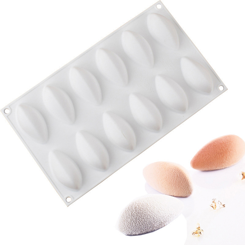 Stampo fondente 10/12 cavità cavità silicone torta a forma di mango strumento da forno Th-