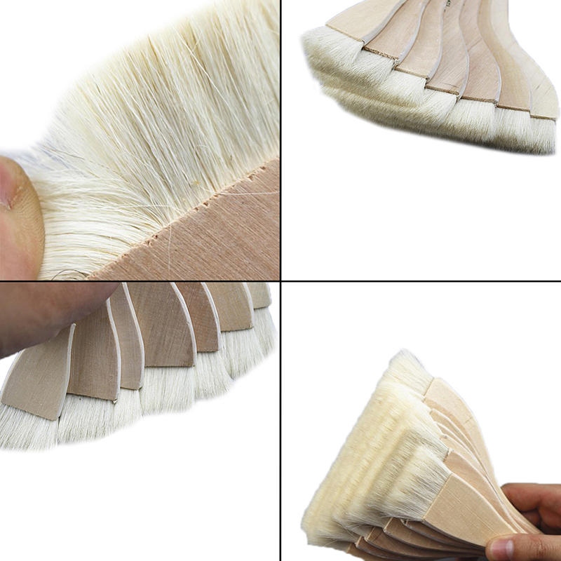 Goat Hair Paint Brushes Smooth Sanding For Wall Watercolor Acrylic Oil