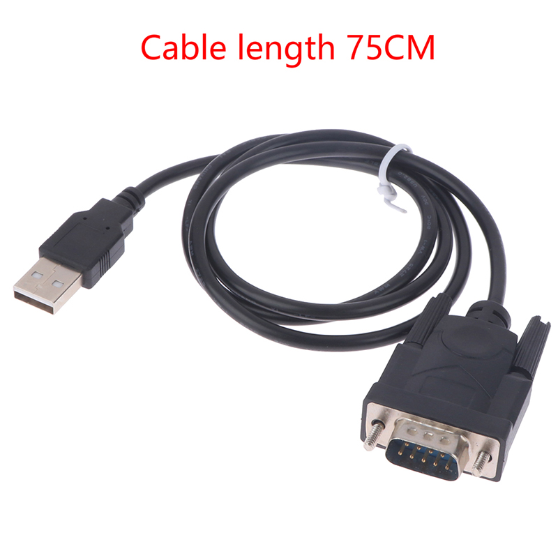 1pc usb rs232 to db 9 pin male cable adapter converter supports win7 10