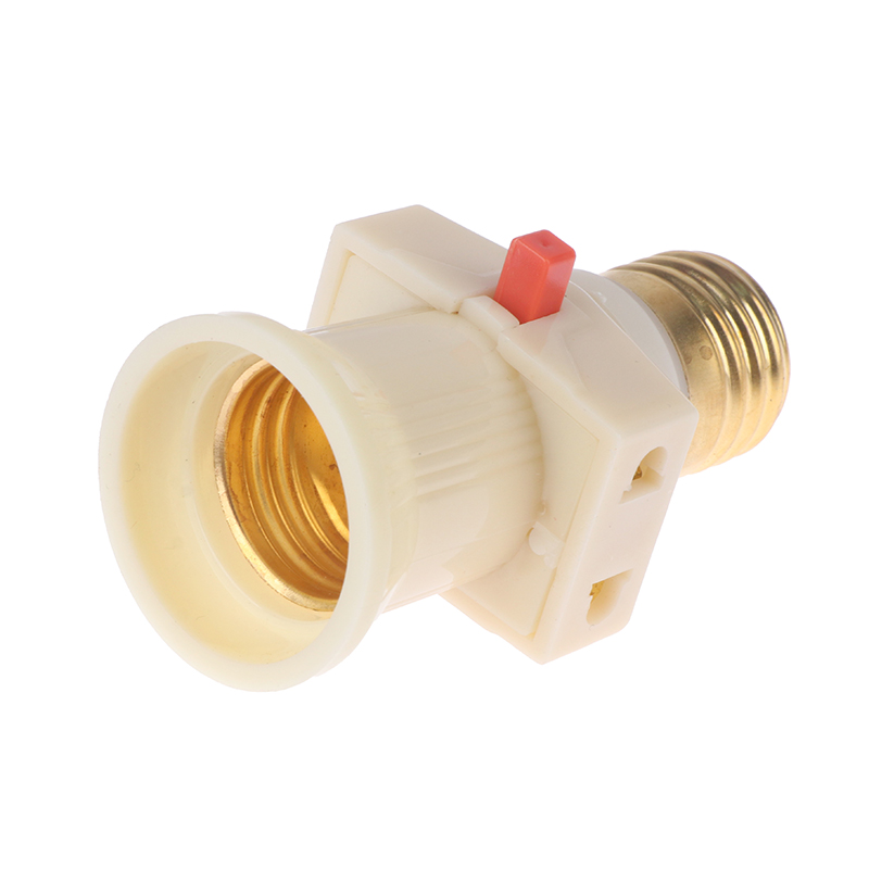 1PC 6A 250V E27 ABS LED Bulb Adapter Lighting Holder Base Plug Connector R1