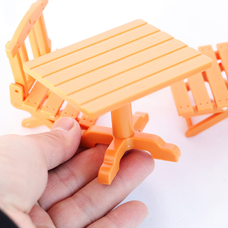 3 pezzi set 112 mini sedie da pranzo sedie mobili giocattoli per bambole EI