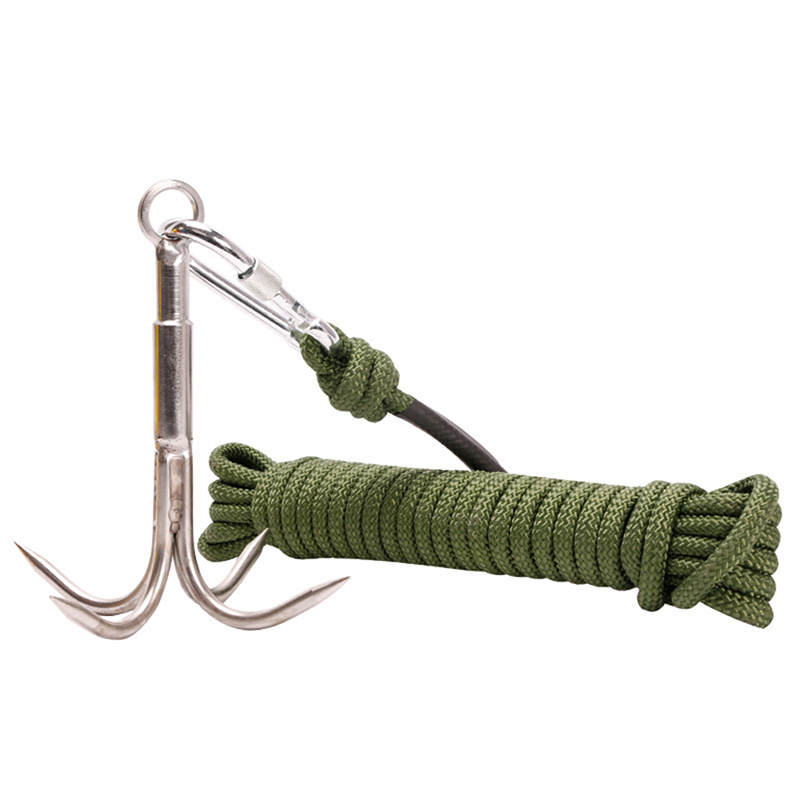 Flying Claw Survival Grappling Steel Hook Rock Climbing Claw Outdoor Carabiner - Bild 7 von 9