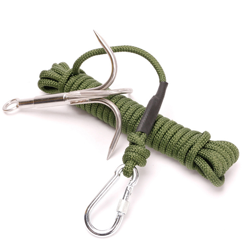 Flying Claw Survival Grappling Steel Hook Rock Climbing Claw Outdoor Carabiner - Bild 8 von 9