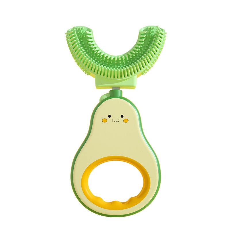 1Pc Baby Toothbrush Child Manual U Shape Tooth Brush Silicone Oral Care Tool Sb