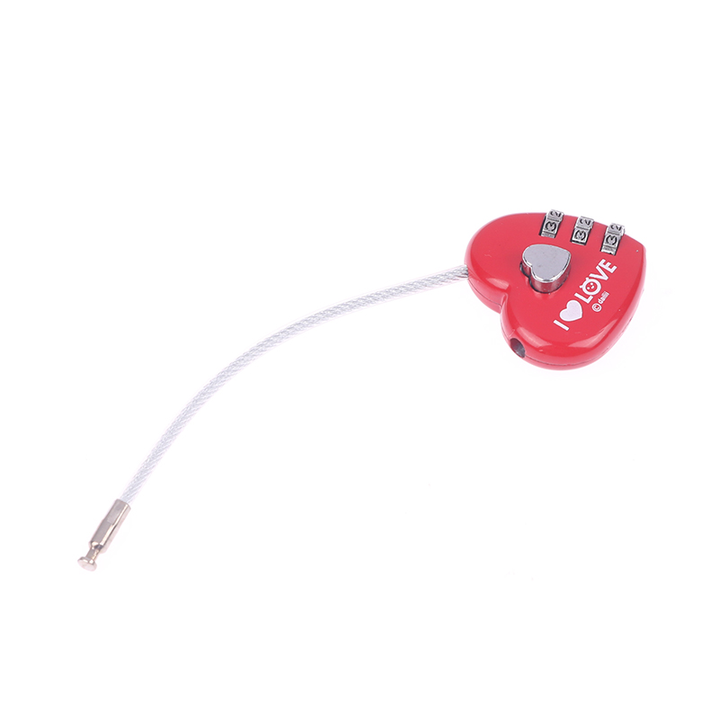 Love Password Lock Wire Rope Lock Travel | Grelly UK