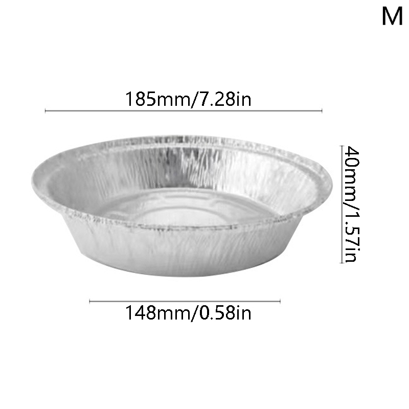 10Pcs 6/7/8/9 inch Round Tin Foil Pie Dish Tin Cake Tray Baking Pans Bake Cas ~~ - Picture 11 of 13