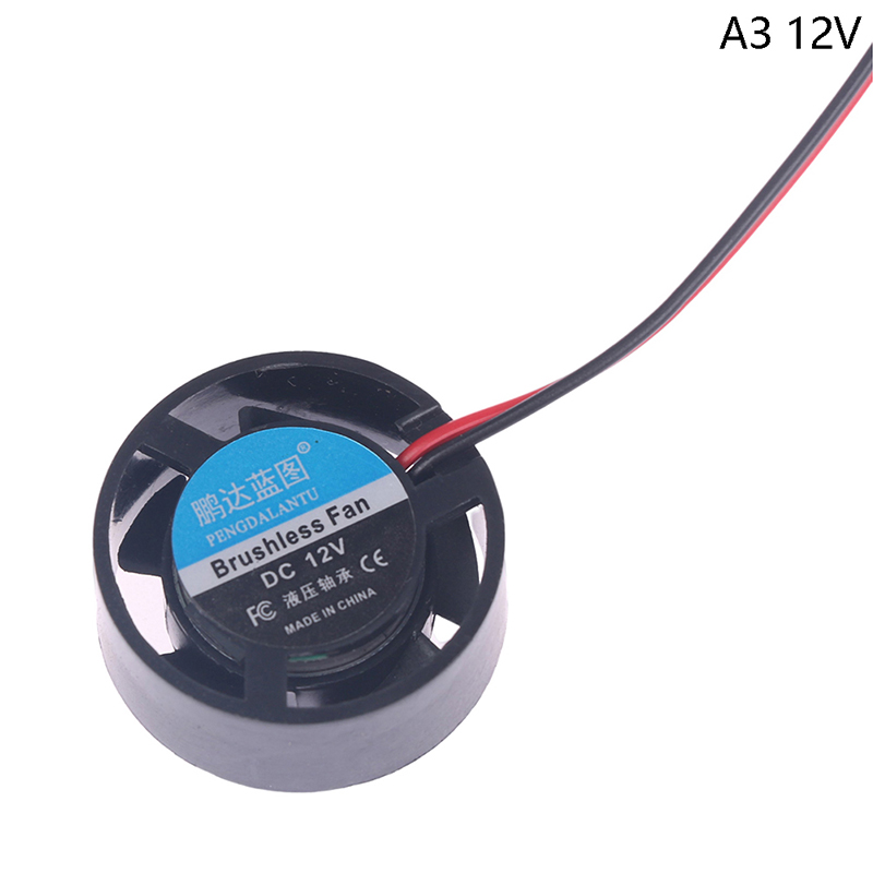 1Pc Notebook Micro Cooling Fan 25.5x10mm 5/9/12/24V Round Mini For Led Lamps GF - Afbeelding 15 van 16