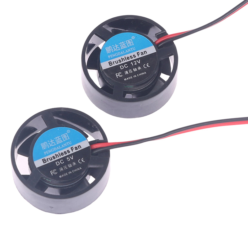 1Pc Notebook Micro Cooling Fan 25.5x10mm 5/9/12/24V Round Mini For Led Lamps GF - Afbeelding 8 van 16
