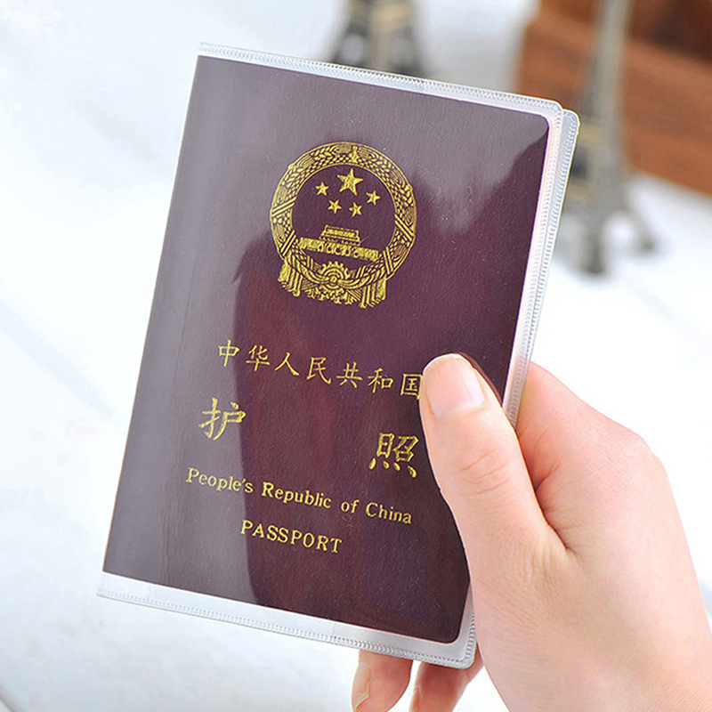 Copertura passaporto trasparente sacchetto per documenti impermeabile custodia protettiva passaporto Sg-
