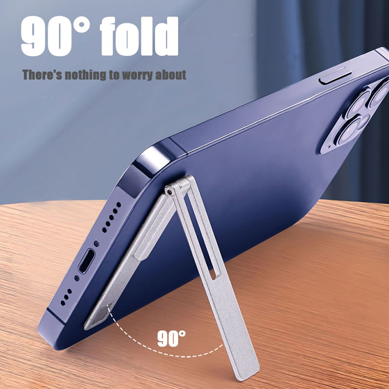 Magnetic Ultra Thin Foldable Mobile Phone Holder Bracket Metal Desktop Stander f