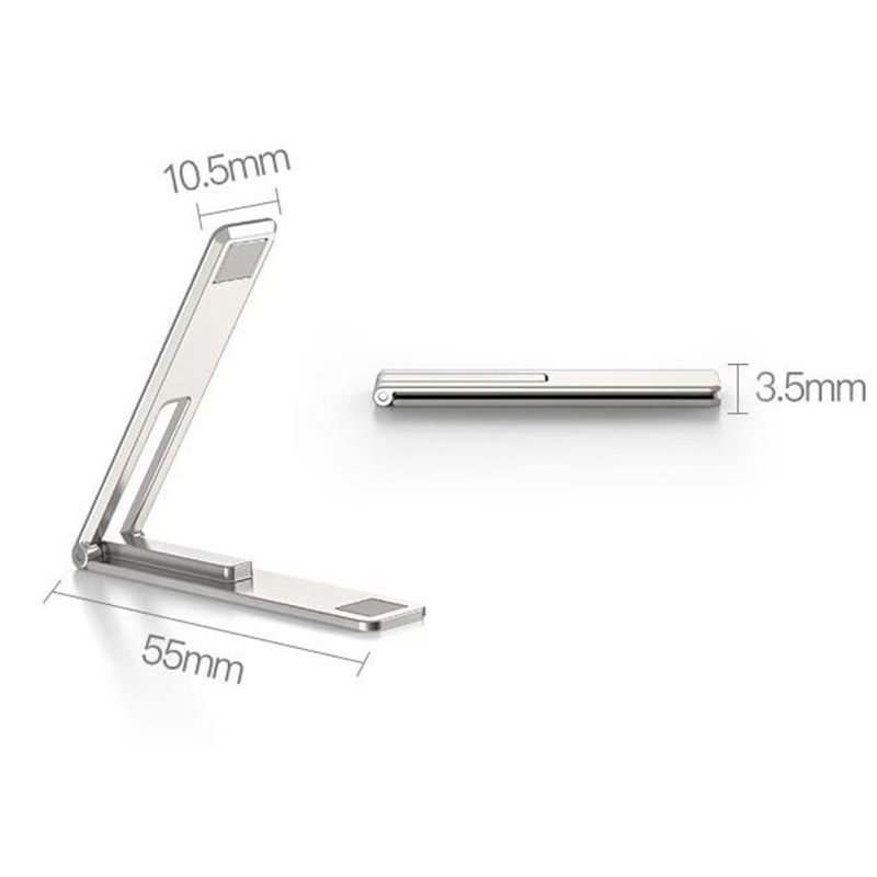 Magnetic Ultra Thin Foldable Mobile Phone Holder Bracket Metal Desktop Stander f - Zdjęcie 3 z 16